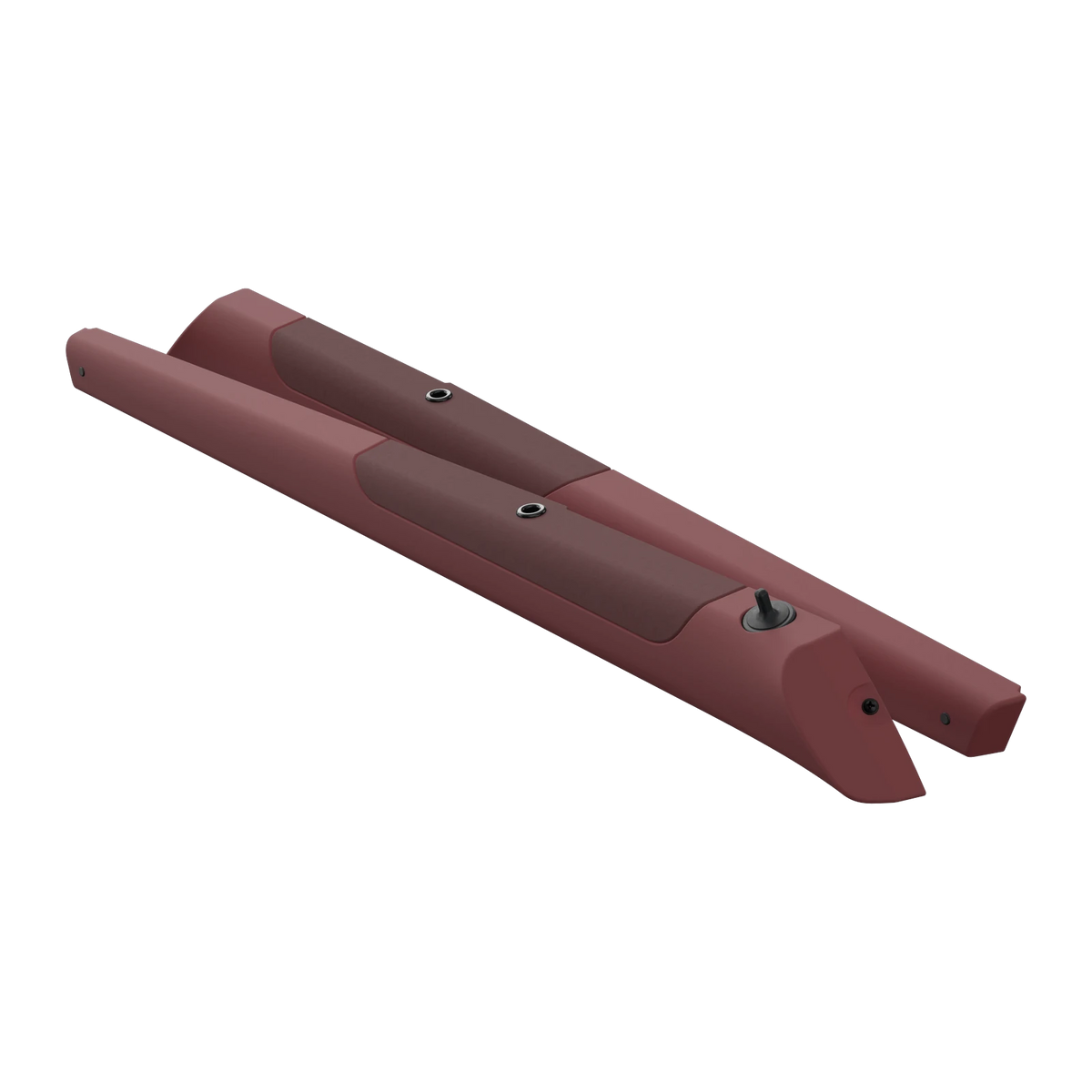 GR2.0 garnish rail for the Porsche 911 (911G · 1974-1977) in Carrera Red Nappa leather with a Bordeaux Alcantara insert